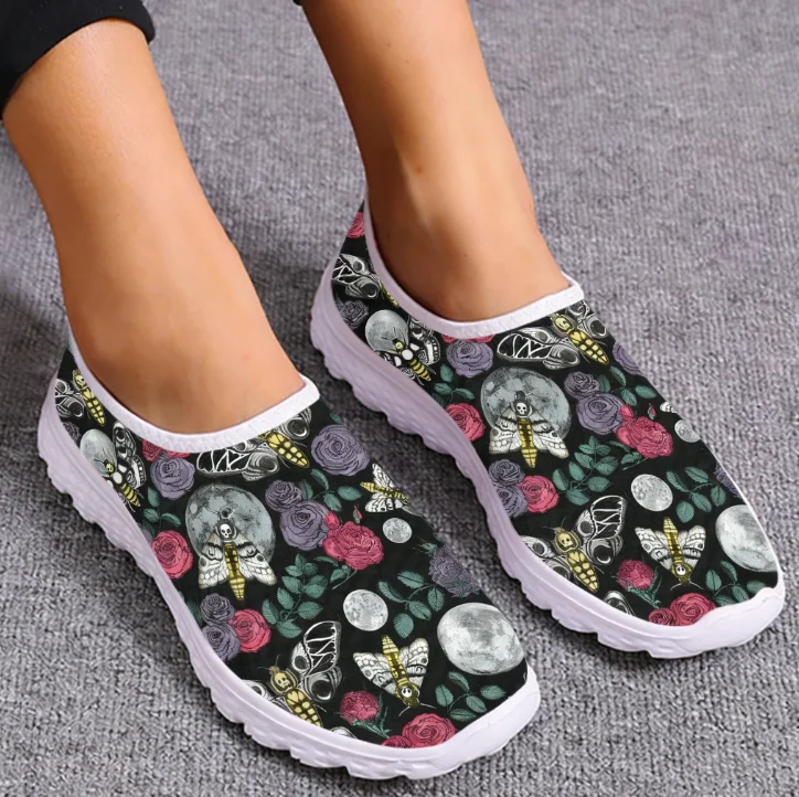 Women'S Fashion Tennis Shoes - Fashion Colorful Gradient Color Butterfly Design