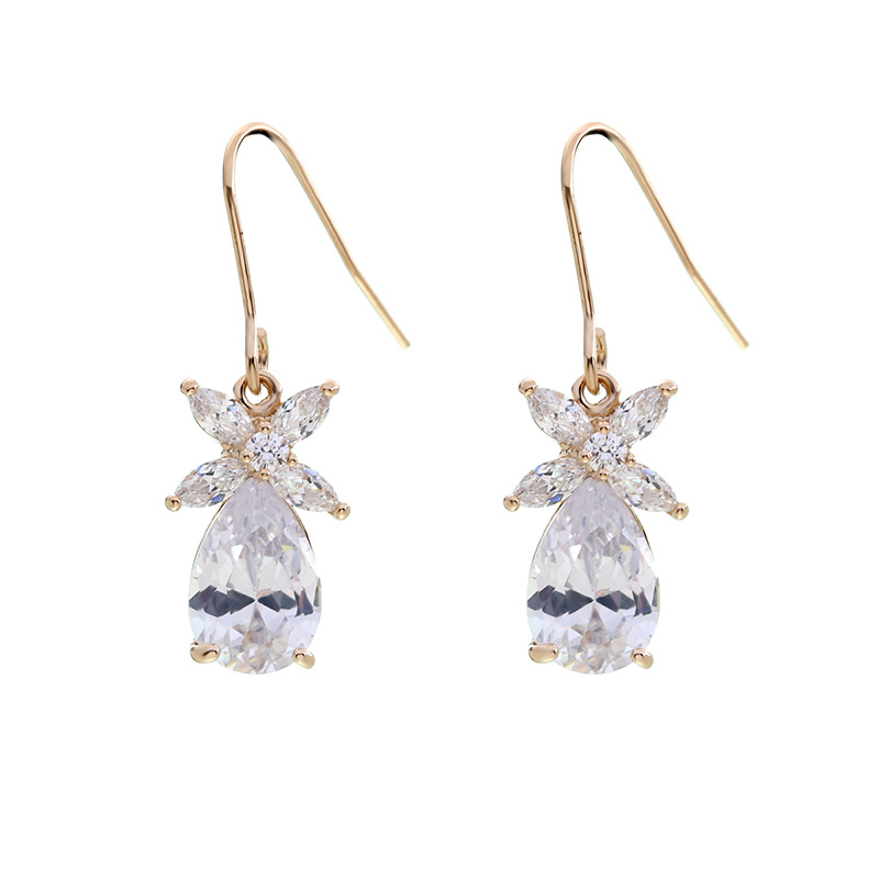 Copper inlaid zircon flower re - Women'S Fashion E Commerce recension och pris