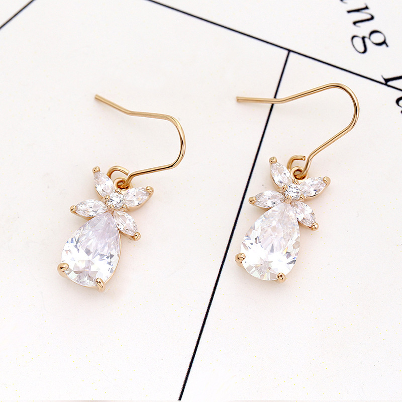 Copper inlaid zircon flower re - Women'S Fashion E Commerce recension och pris
