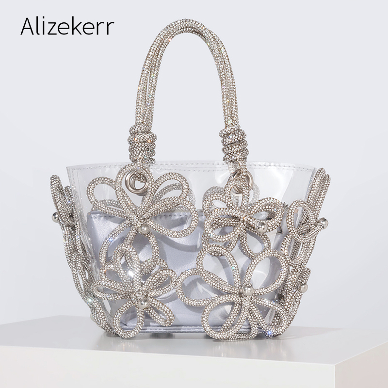 Diamond Flower Transparent Tot - Women'S Fashion Boutique recension och pris