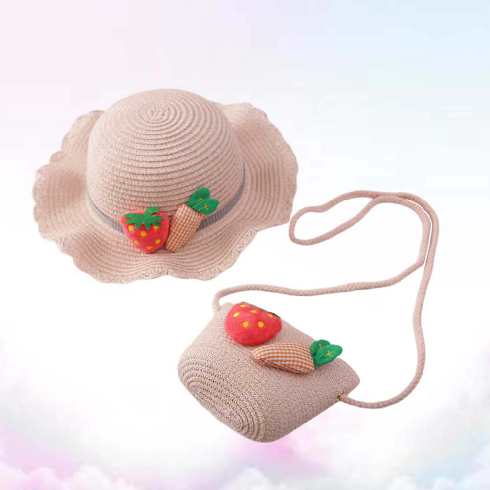 1Set Kids Straw Sun Protection - Straw Hat Summer recension och pris