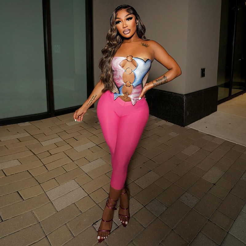 STYLISH LADY 3D Print Two Piec - Tie Dye Two Piece recension och pris