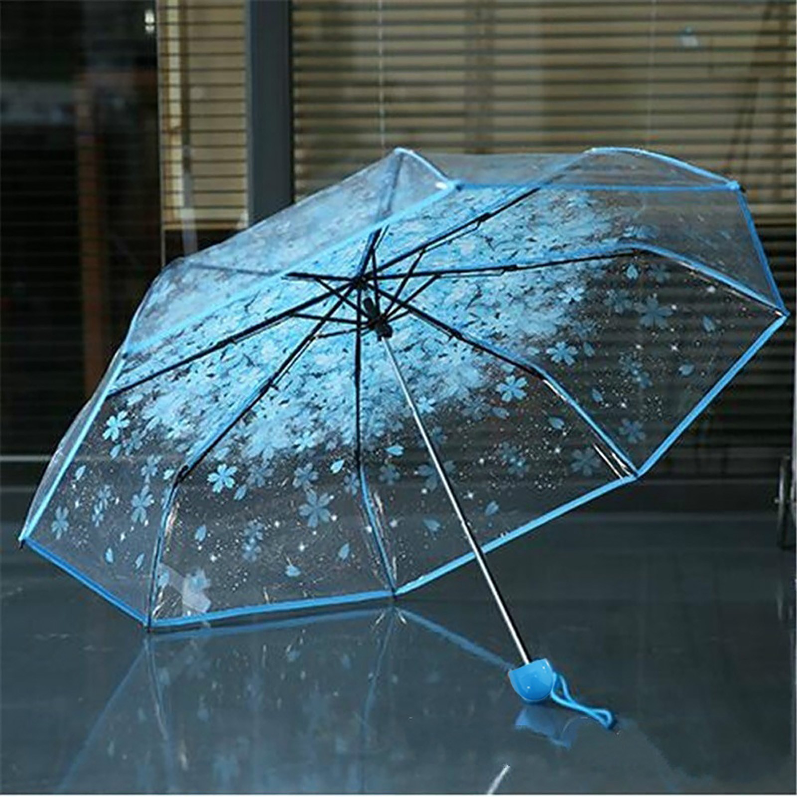 Sakura Transparent Folding Umb - Women'S Fashion Umbrella recension och pris