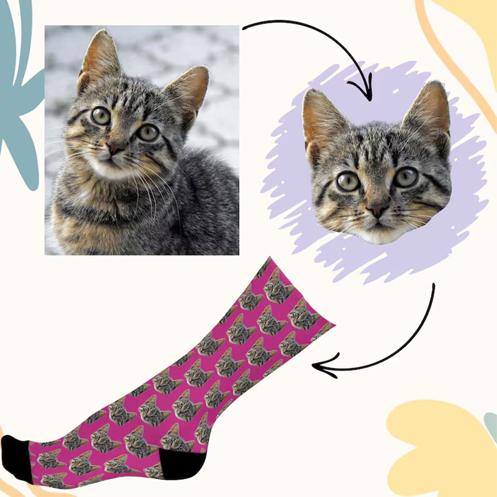 Customize face socks fashion h - Women'S Fashion Socks recension och pris