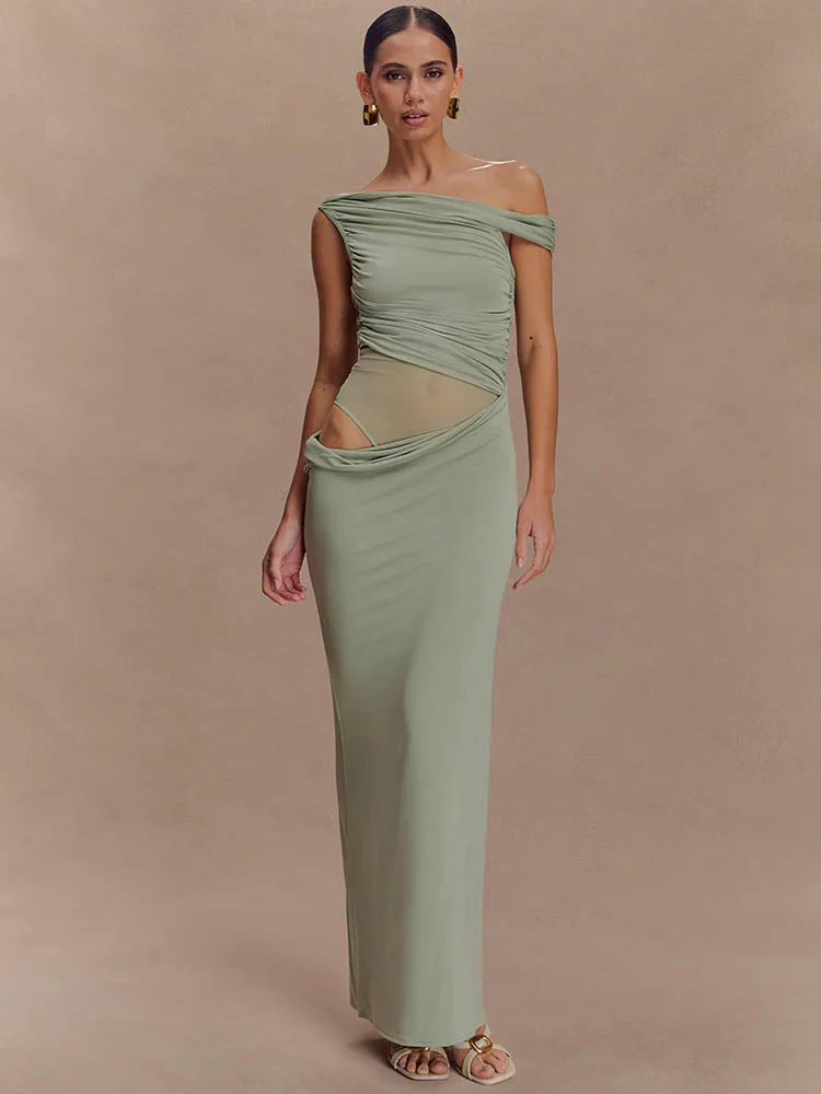 One Shoulder Slinky Sexy Maxi  - Women'S Fashion In 1920 recension och pris