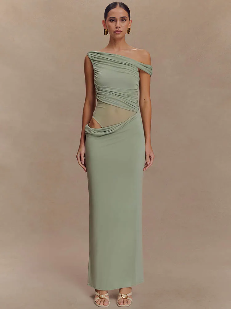One Shoulder Slinky Sexy Maxi  - Women'S Fashion In 1920 recension och pris