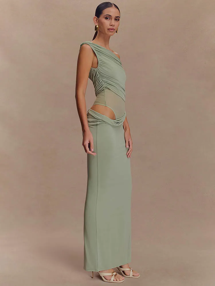 One Shoulder Slinky Sexy Maxi  - Women'S Fashion In 1920 recension och pris