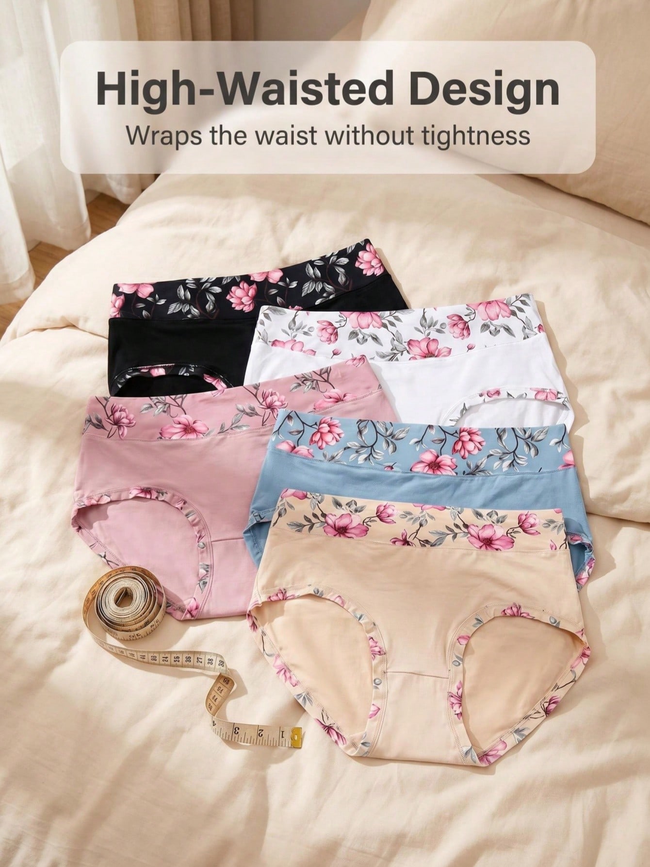 5PCS Plus Size Women's Flower  - Trend Women Fashion recension och pris