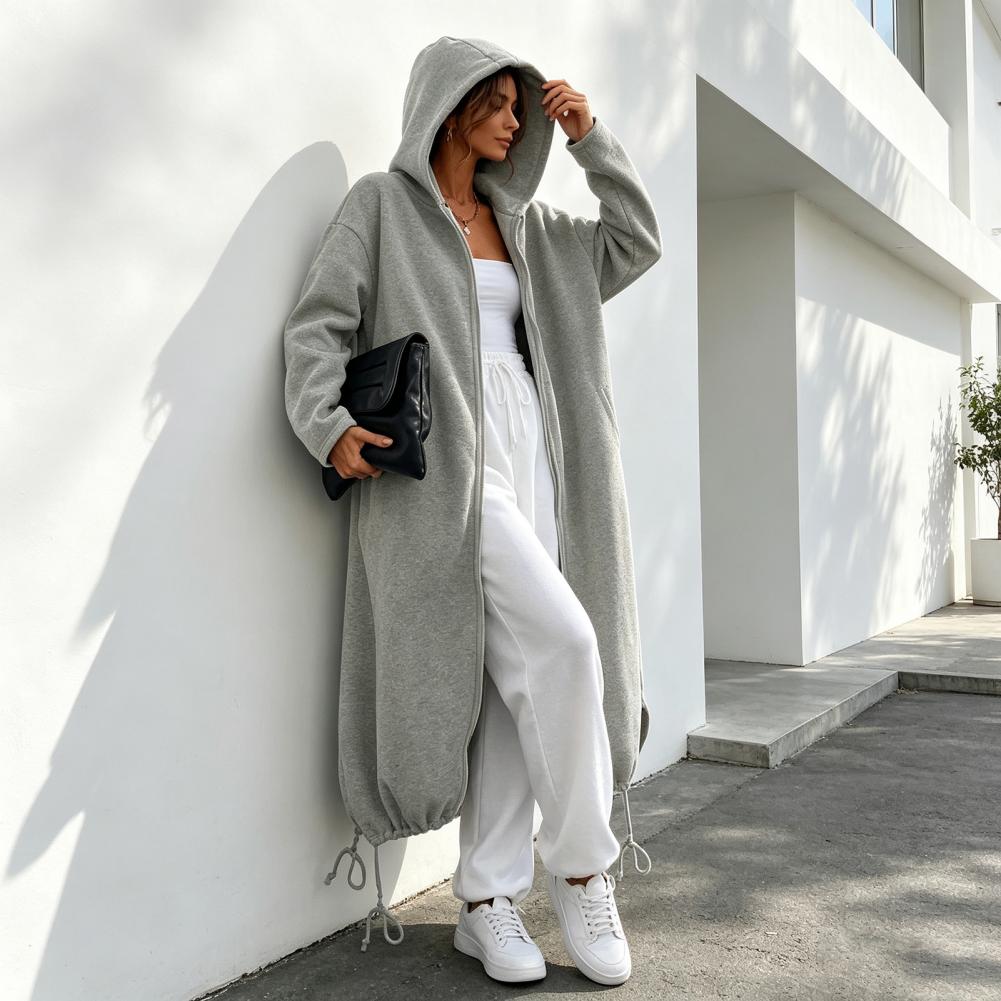 Women Long Hooded Jacket for F - Hoodie Women Oversized recension och pris