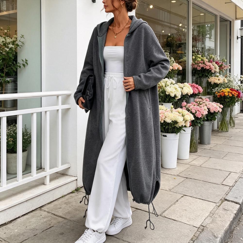 Women Long Hooded Jacket for F - Hoodie Women Oversized recension och pris