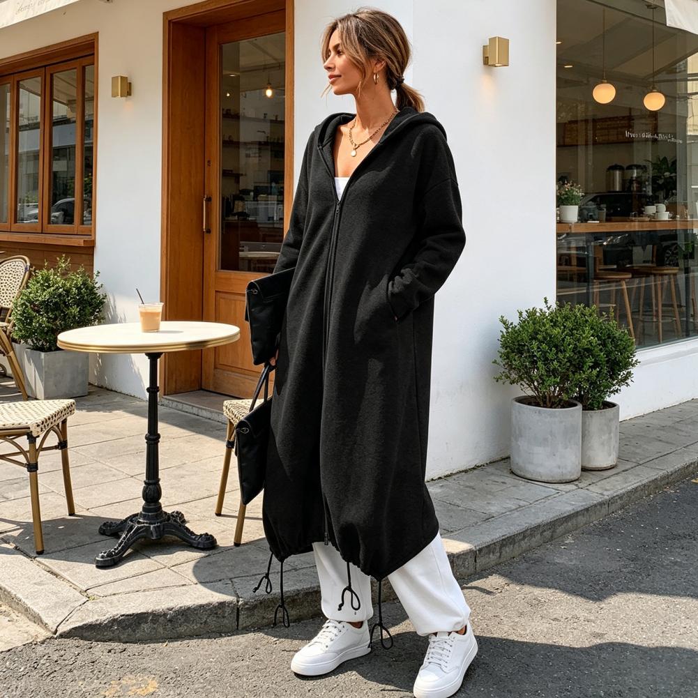 Women Long Hooded Jacket for F - Hoodie Women Oversized recension och pris