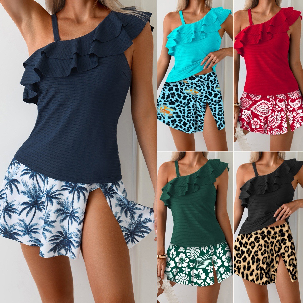 Woman Tankini Swimwear Sleevel - Crop Top Women recension och pris