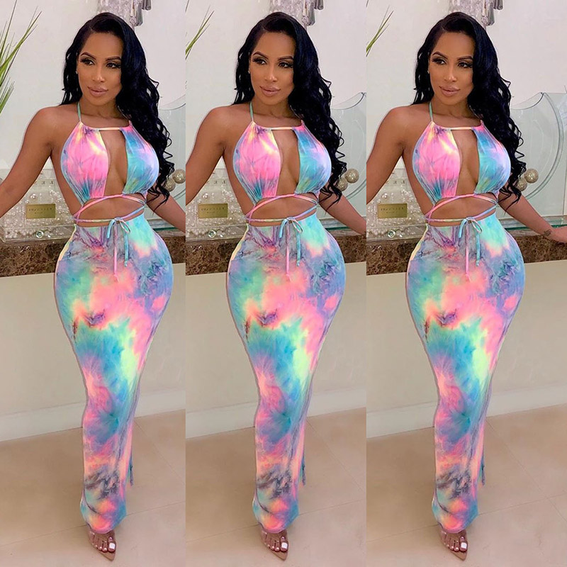 Tie Dye Sexy Two-piece Set, Ha - Tie Dye Two Piece recension och pris
