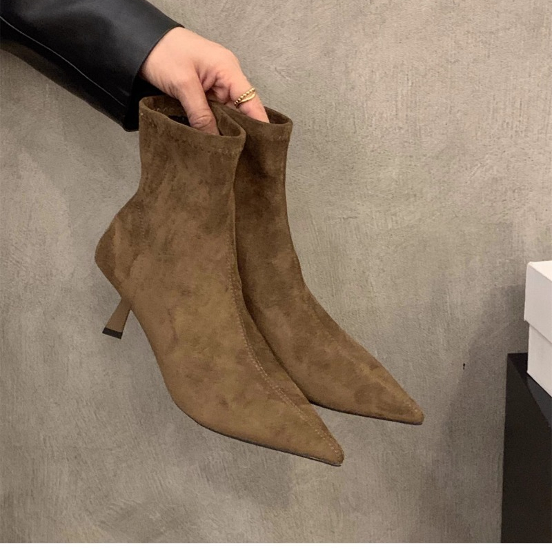 Women's Suede Stretch Ankle Bo - Women'S Fashion Socks recension och pris