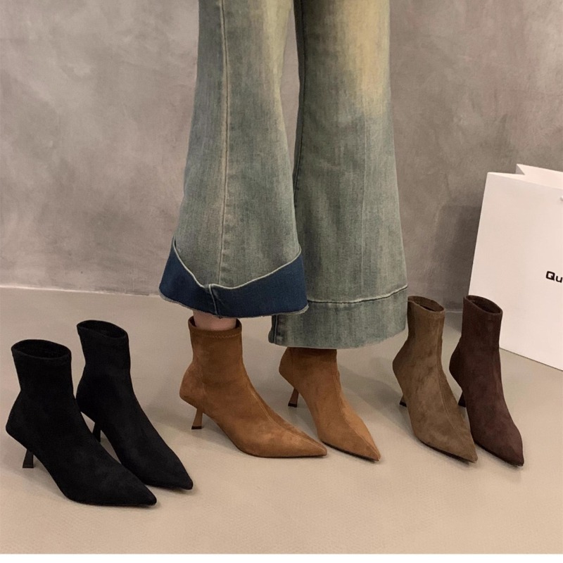 Women's Suede Stretch Ankle Bo - Women'S Fashion Socks recension och pris