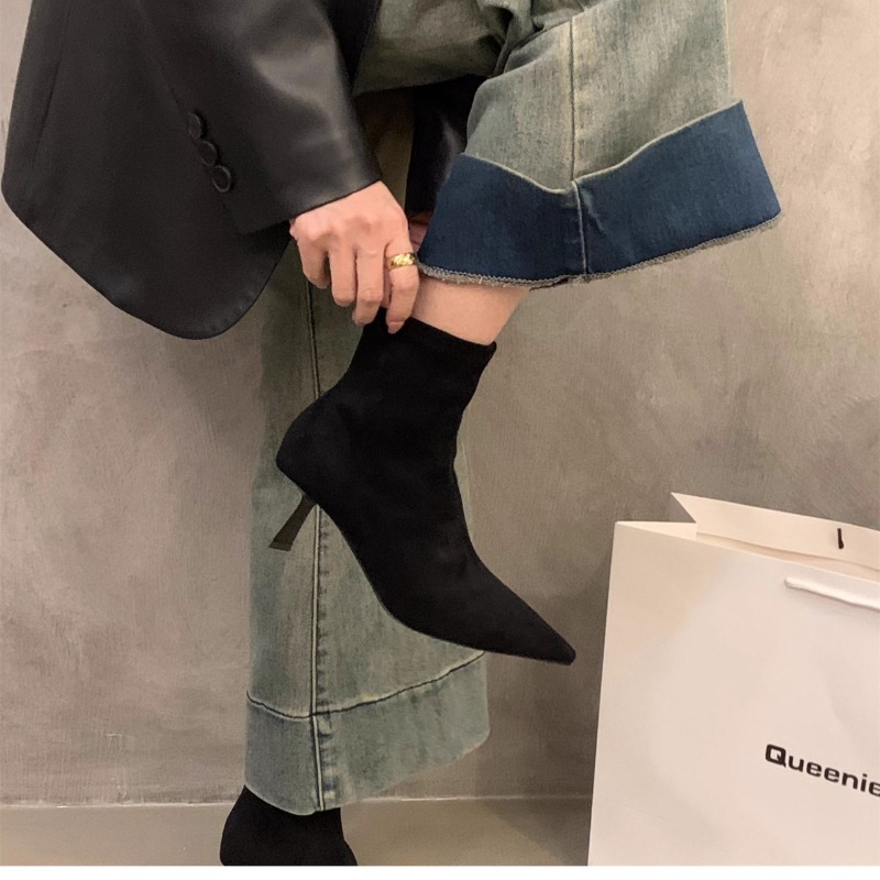 Women's Suede Stretch Ankle Bo - Women'S Fashion Socks recension och pris