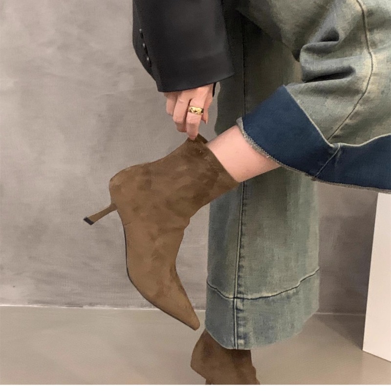 Women's Suede Stretch Ankle Bo - Women'S Fashion Socks recension och pris