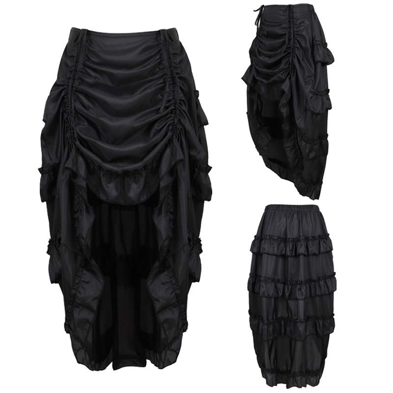 Steampunk Women Skirts Gothic  - Pleated Skirt Women recension och pris