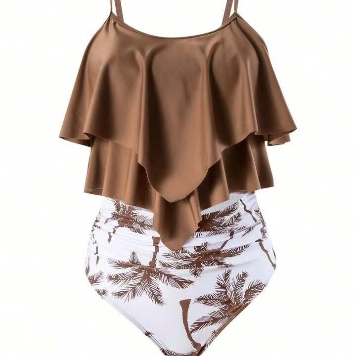 Women Bikini Ruffle Top High W - Crop Top Women recension och pris