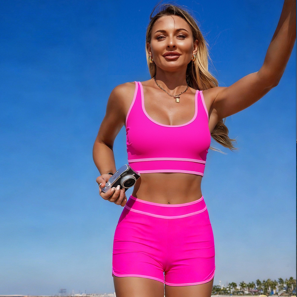 Olive Green Bikini Sleeveless  - Crop Top Women recension och pris
