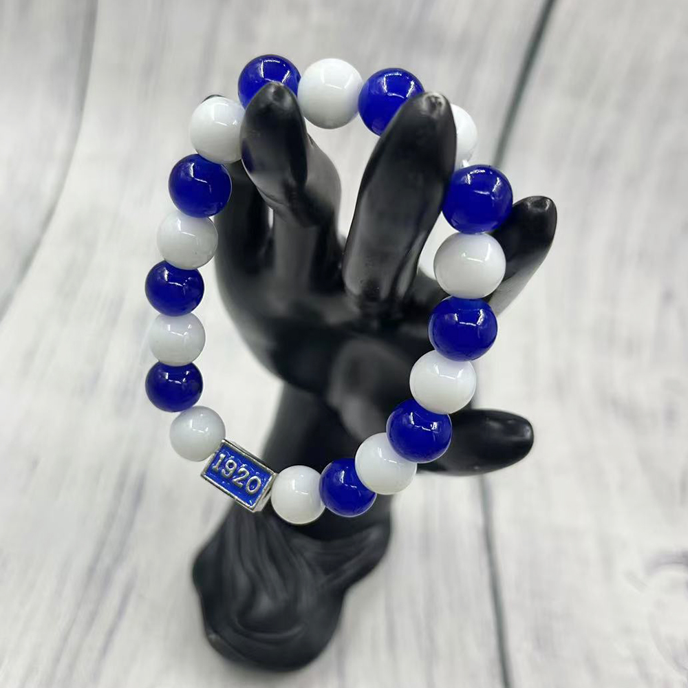 Blue and White Glass Beads Zet - Women'S Fashion In 1920 recension och pris