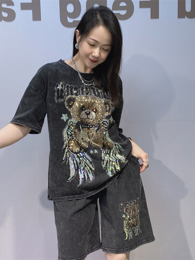 Casual Tie-Dye round Neck Shor - Tie Dye Two Piece recension och pris