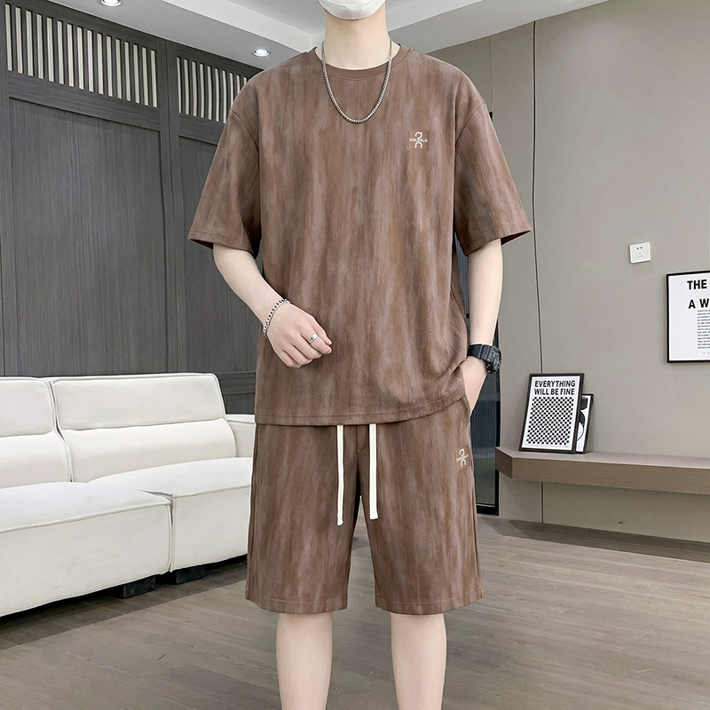 【T-Shirt + 5-Point Shorts】Men' - Tie Dye Two Piece recension och pris