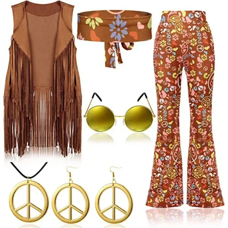Hippie Disco 60s 70s Cosplay C - Women'S Fashion From The 70S recension och pris
