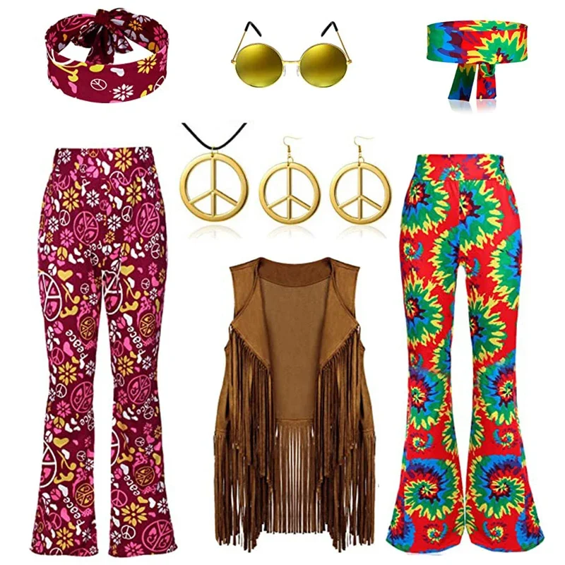 Hippie Disco 60s 70s Cosplay C - Women'S Fashion From The 70S recension och pris