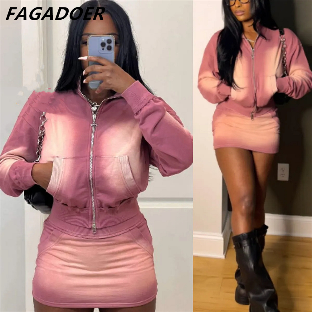 FAGADOER Pink Tie Dye Print Tw - Tie Dye Two Piece recension och pris