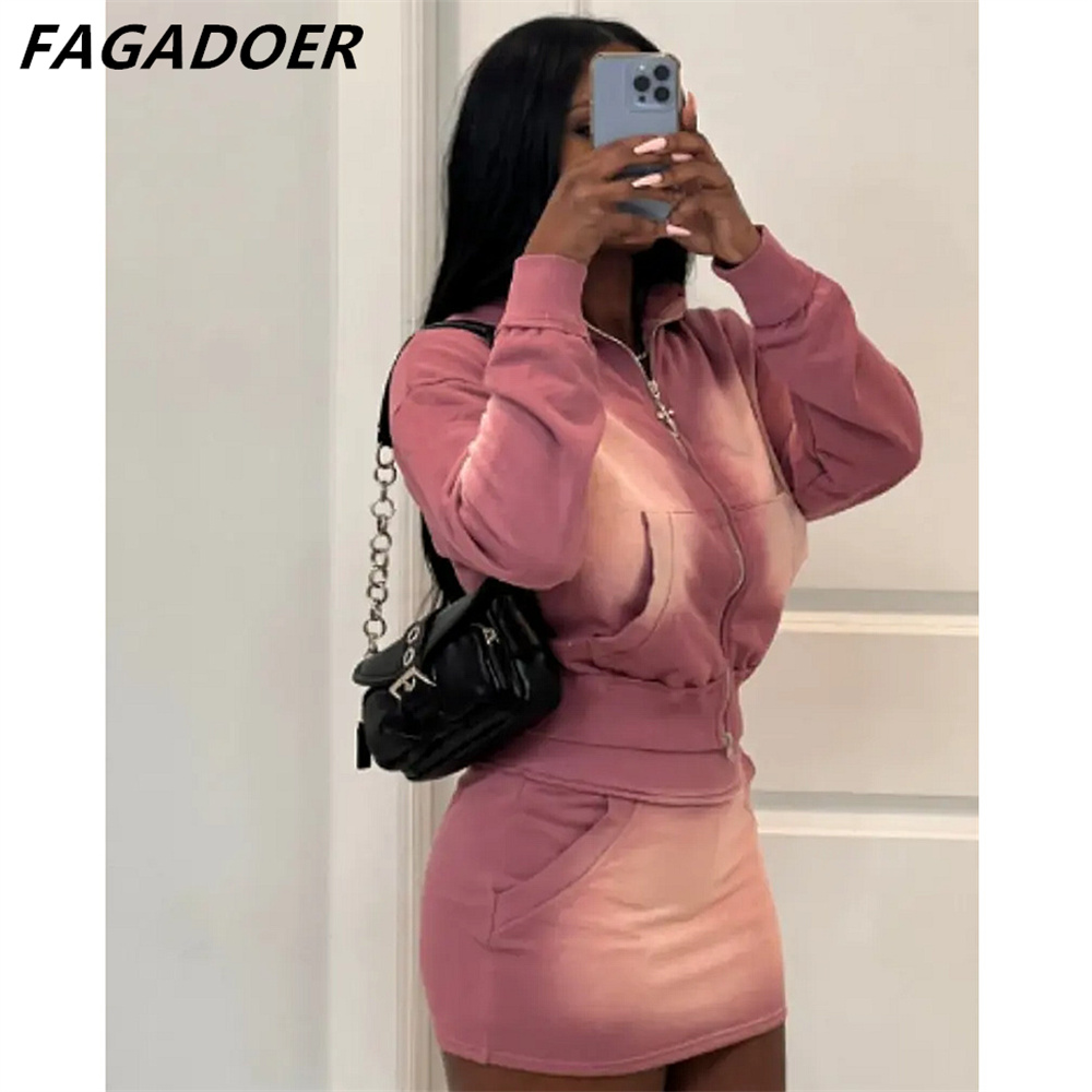 FAGADOER Pink Tie Dye Print Tw - Tie Dye Two Piece recension och pris